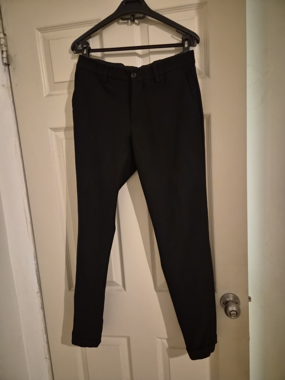 Zara Men's Black Dress Pants - Classic Straight Fit